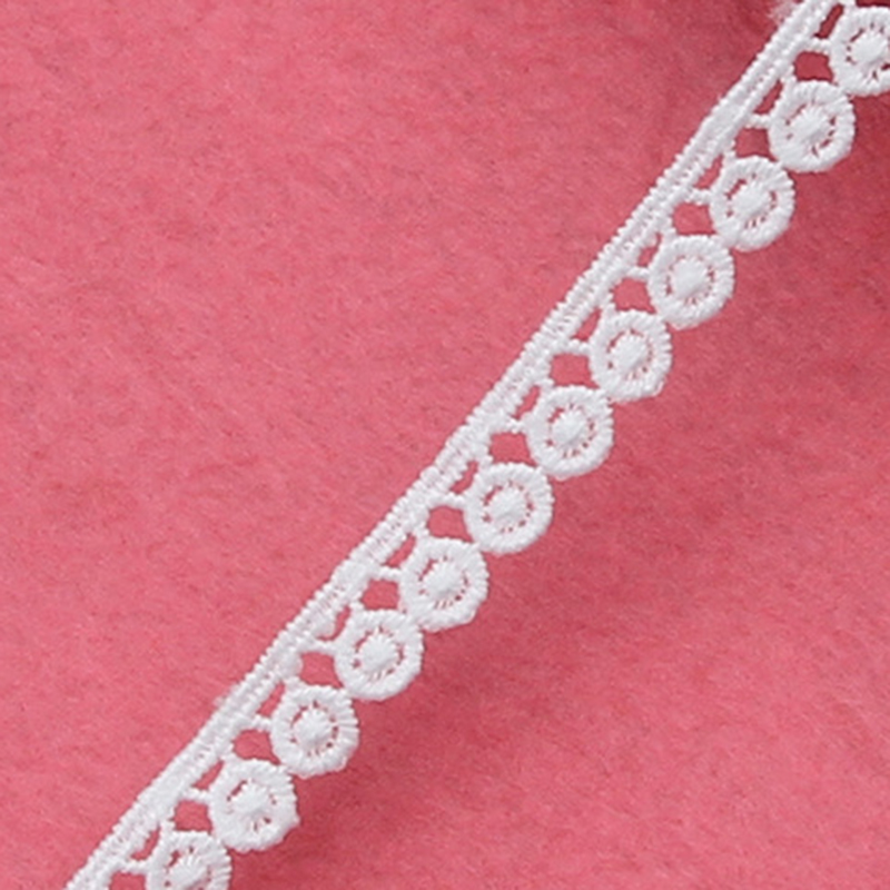 Sewing Eyelet Fabric - 50Yds witte kanten lintstofafwerking voor kleding,