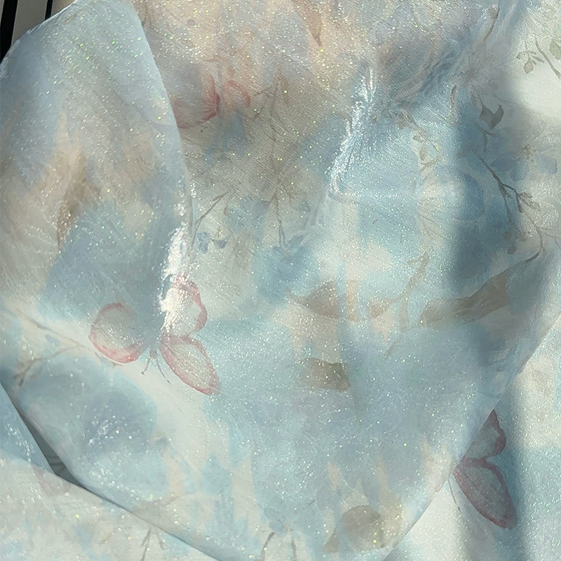 Sewing Cloth - 1m Chinese stijl bloemenjacquard geprinte stof