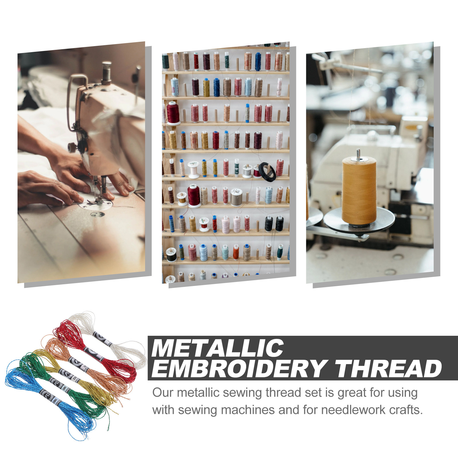 6 stuks luxe metallic borduurw - Embroidery Floss Thread recensie en prijs
