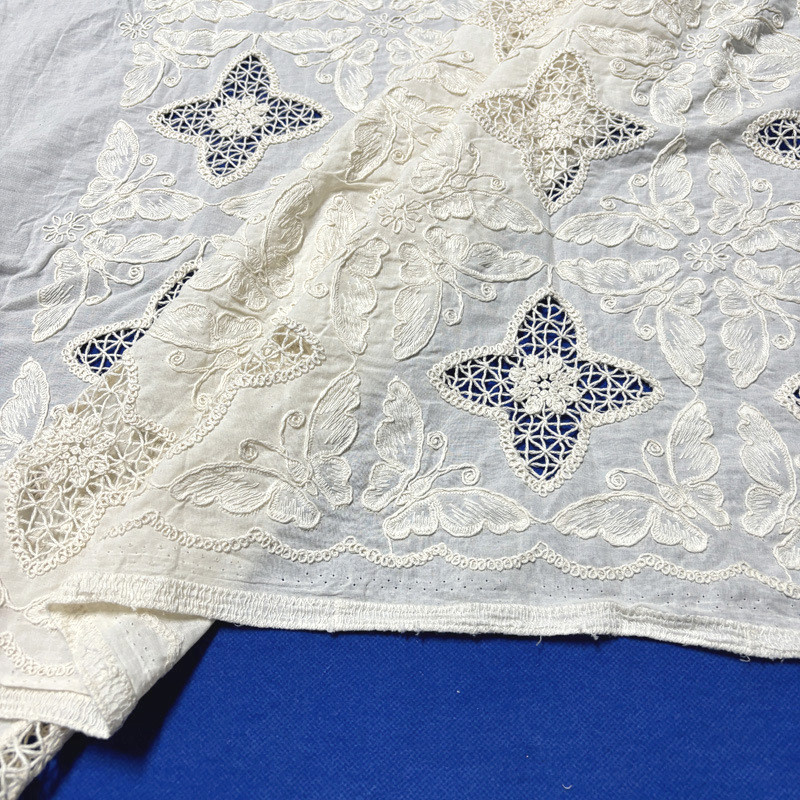 Vlinderkatoenen broderie stof, - Sewing Eyelet Fabric recensie en prijs
