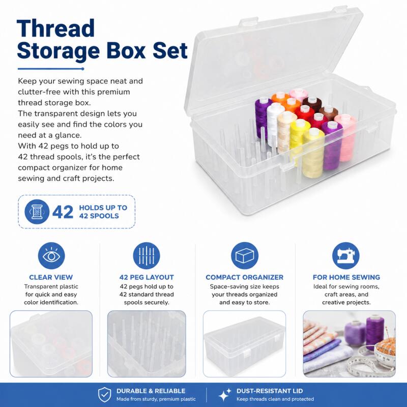 Opbergdoos voor naaigaren, 42  - Bobbin Organizer Box recensie en prijs