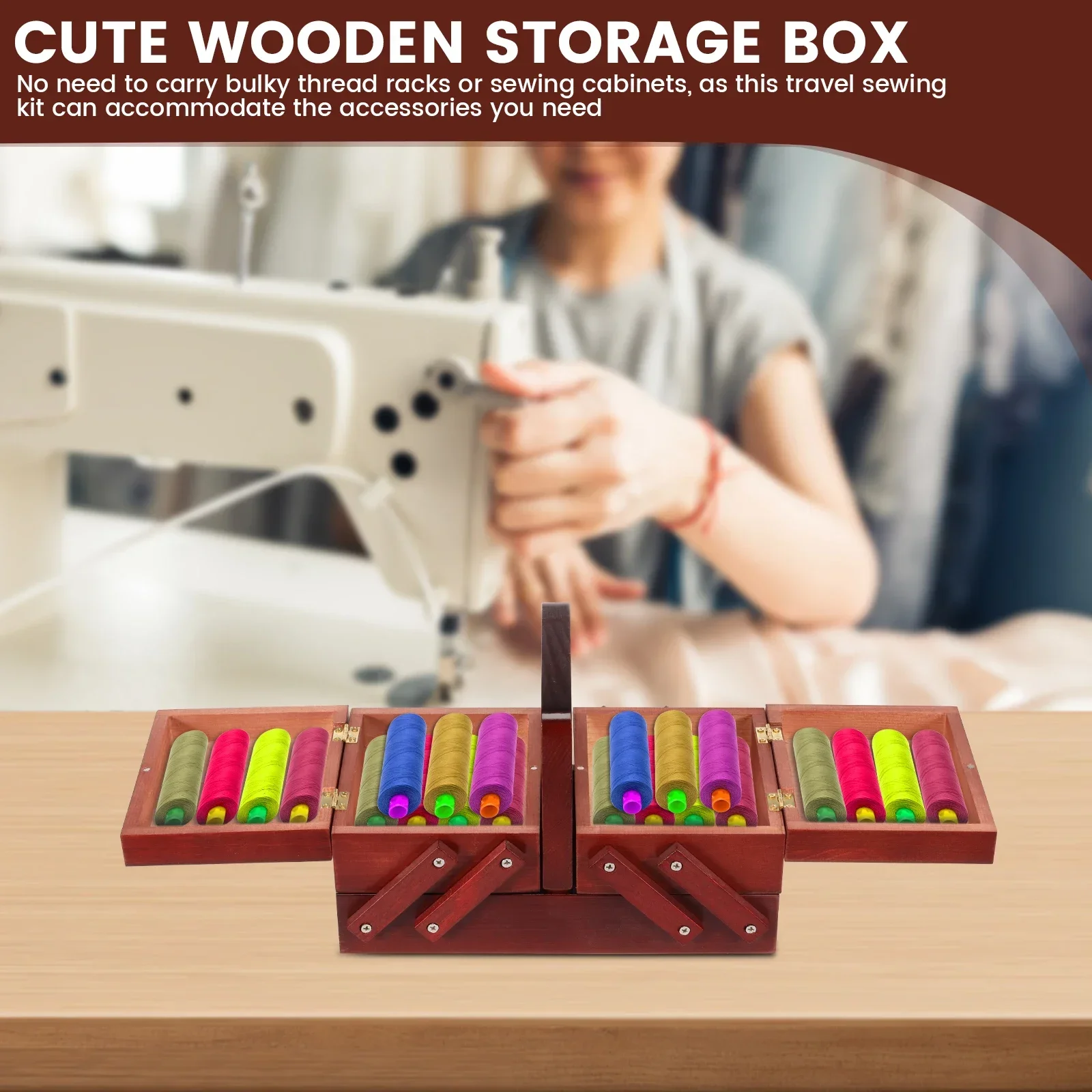 Uitbreidbare naaigarenbox van  - Bobbin Organizer Box recensie en prijs