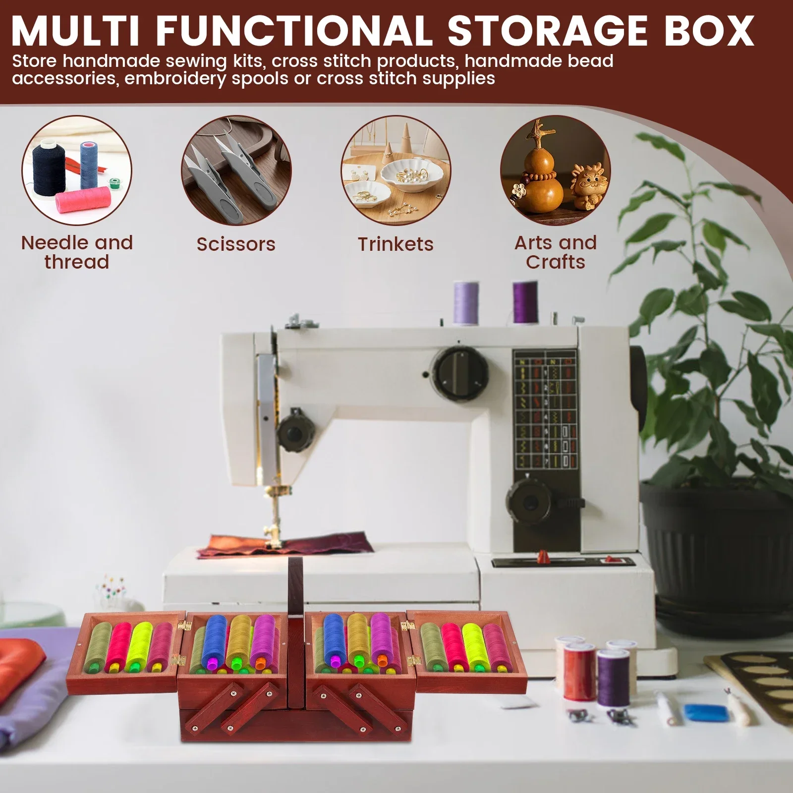 Uitbreidbare naaigarenbox van  - Bobbin Organizer Box recensie en prijs