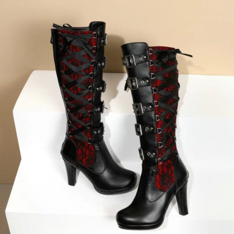 Punk gotische stijl dames knie - Sewing Cloth recensie en prijs
