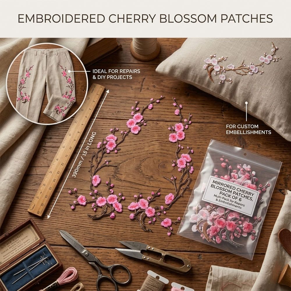 DIY Kersenbloesem Strijkapplic - Iron On Patch recensie en prijs