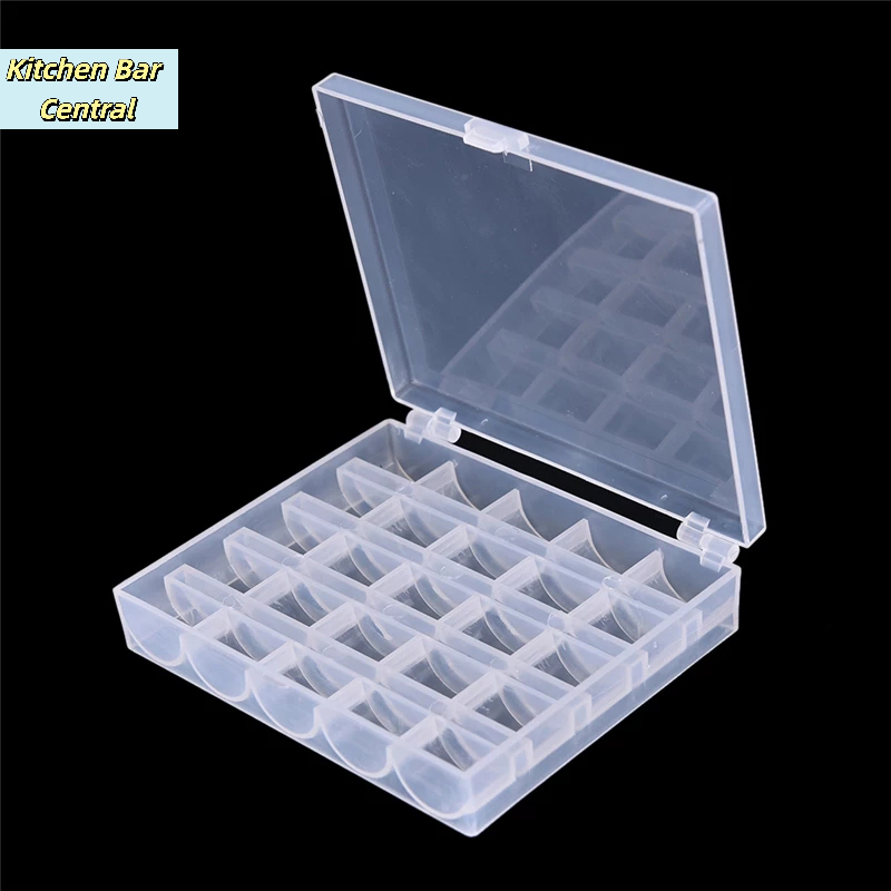 【25 spoelen lege spoelen naaim - Bobbin Organizer Box recensie en prijs