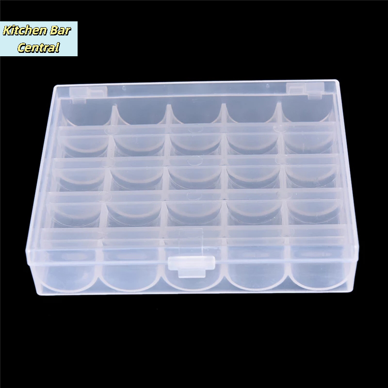【25 spoelen lege spoelen naaim - Bobbin Organizer Box recensie en prijs