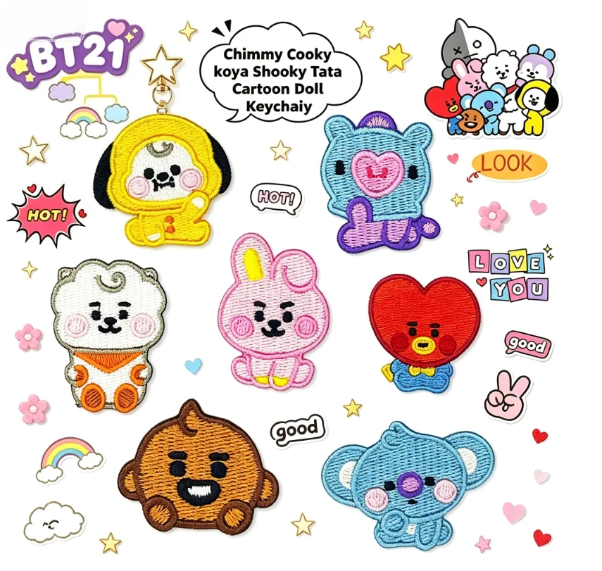 LINE FRIENDS BT21 Alle persona - Iron On Patch recensie en prijs