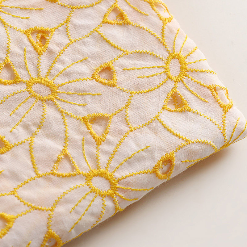 100% katoenen geborduurde kant - Sewing Eyelet Fabric recensie en prijs